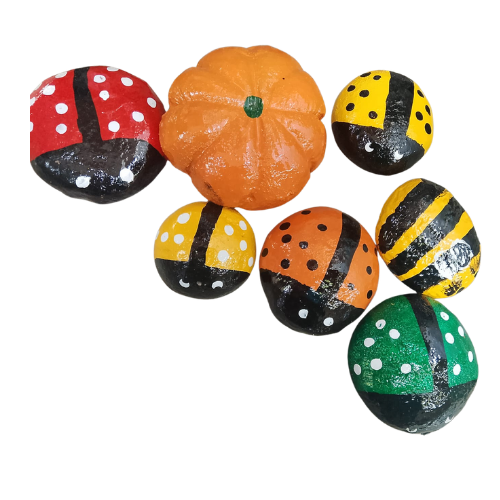 Handcrafted marble Lady Bird